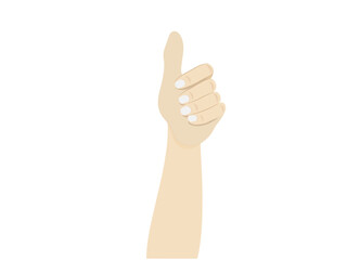 Hands on a white background.