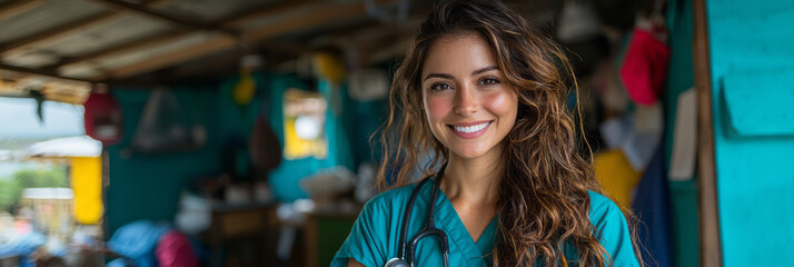 Fototapeta premium A healthcare clinic in an underserved area,
