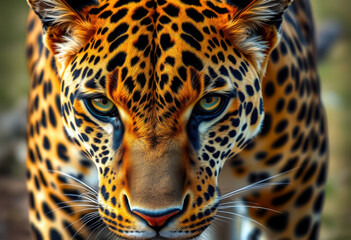 Obraz premium The Leopard’s Spots Camouflaged Beauty