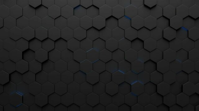 3d abstract hexagons background.