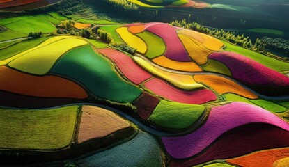 Colorful Farmland.