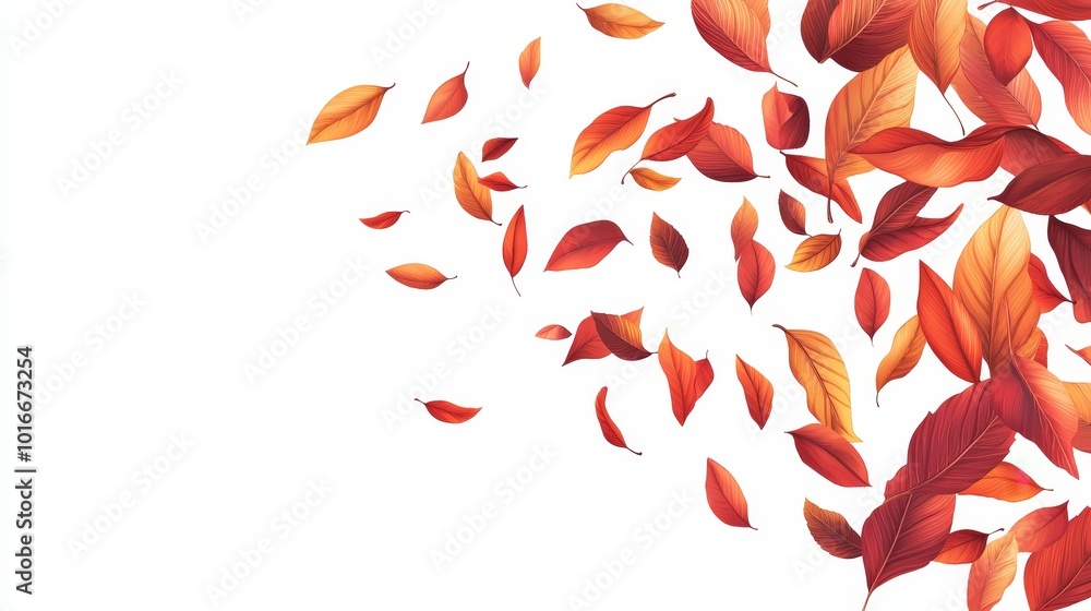 Poster a transparent background overlay texture with an autumn leaf isolated on it