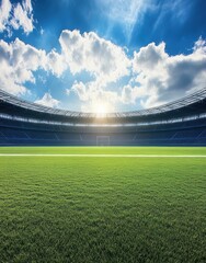 Fototapeta premium Soccer Stadium View.