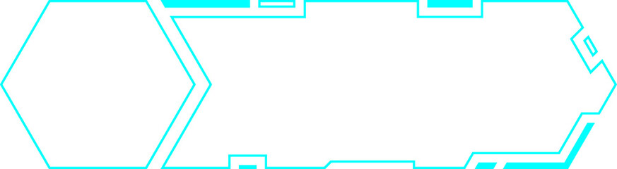 Blue control panel abstract modern technology futuristic interface hud