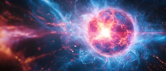 Fusion Fuel Igniting Within Plasma Environment Highlighting the Role of Deuterium and Tritium in Powering Nuclear Fusion Reactions  Conceptual Photography of a Futuristic Energy Concept