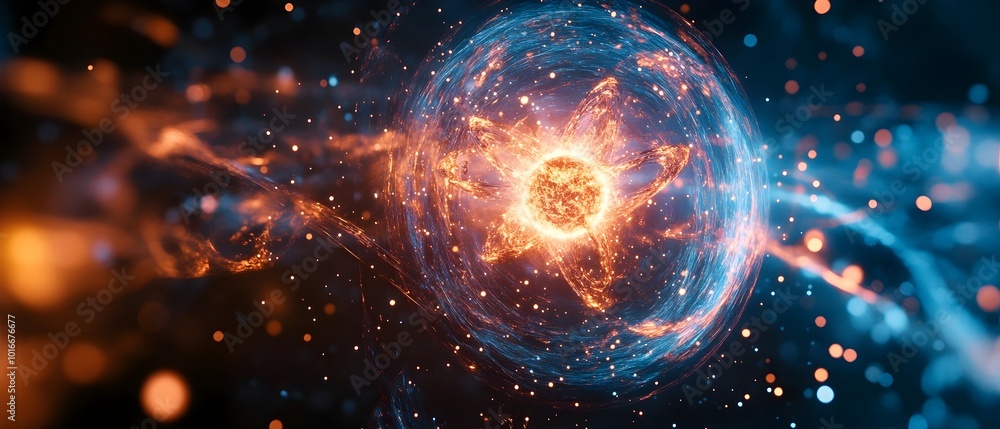 Poster captivating fusion reactor dynamics neutron behavior in plasma s energetic interplay showcasing the 