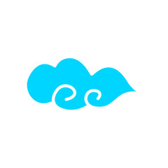 Set of abstract cluods, chinese style elements.