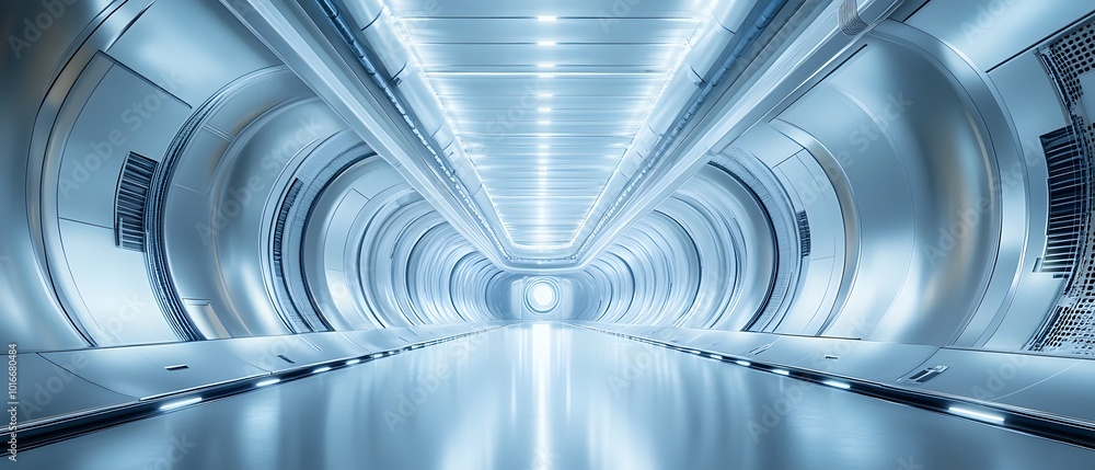 Poster futuristic visualization of the magnetic confinement fields used to control and contain the plasma w