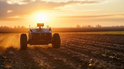 Fototapeta premium Robot in Field.