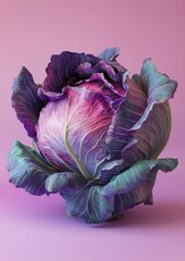 Obraz premium Purple Cabbage Closeup.
