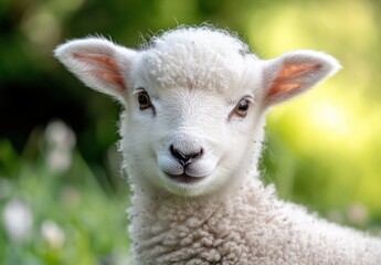 Fototapeta premium Cute Lamb Portrait.