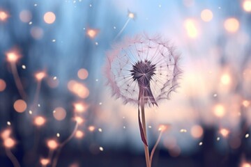 Dandelion flower plant inflorescence.
