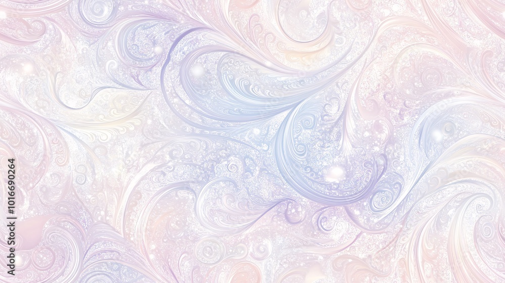 Aufkleber soft pastel abstract swirl pattern, perfect for backgrounds and creative designs. light hues blend s