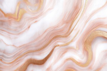 Obraz premium Rose gold marble with swirling patterns, exuding modern luxury and sophistication