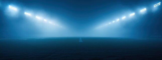 Obraz premium Stadium Lights & Fog.