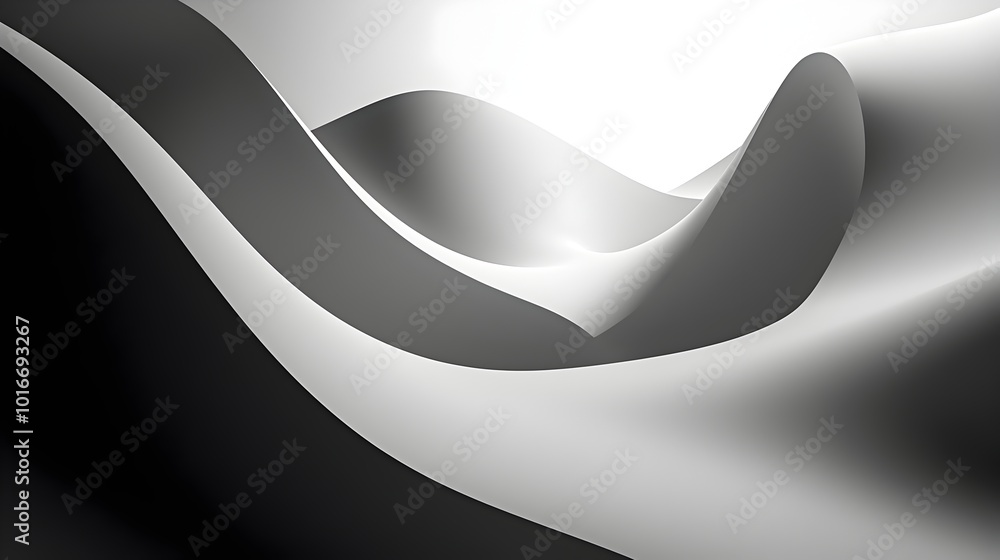 Poster soft shadows of elegant abstract shapes in grayscale business background