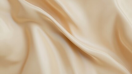 Obraz premium Soft, luxurious fabric with gentle folds and a creamy beige hue. Perfect for backgrounds or textures in various design projects.