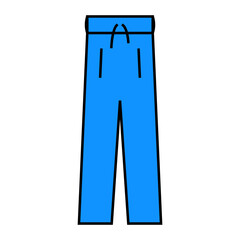 track pants apparel line icon vector. track pants apparel sign. isolated symbol illustration