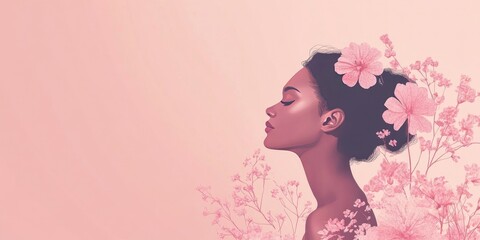 Fototapeta premium Womens day instagram post design template with background