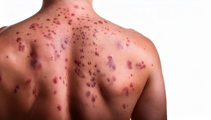 Close up of Back with Acne Scars