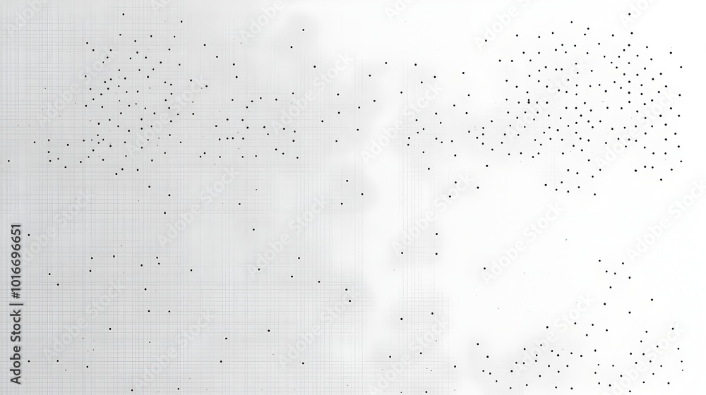 Poster elegant minimal gray grid pattern with accent dots for tech-inspired backgrounds