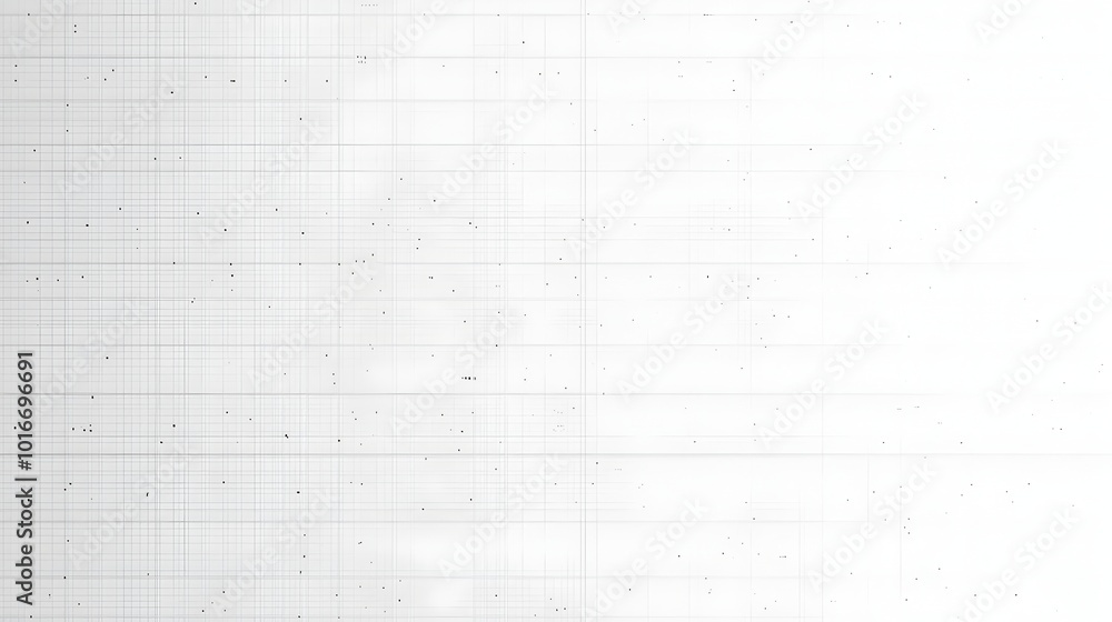 Poster minimalist grey grid pattern with random dot accents on white background