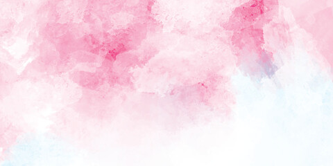 Colorful pink ink and pastel and stone textures on paper background, watercolor abstract background using light pink color gradient.