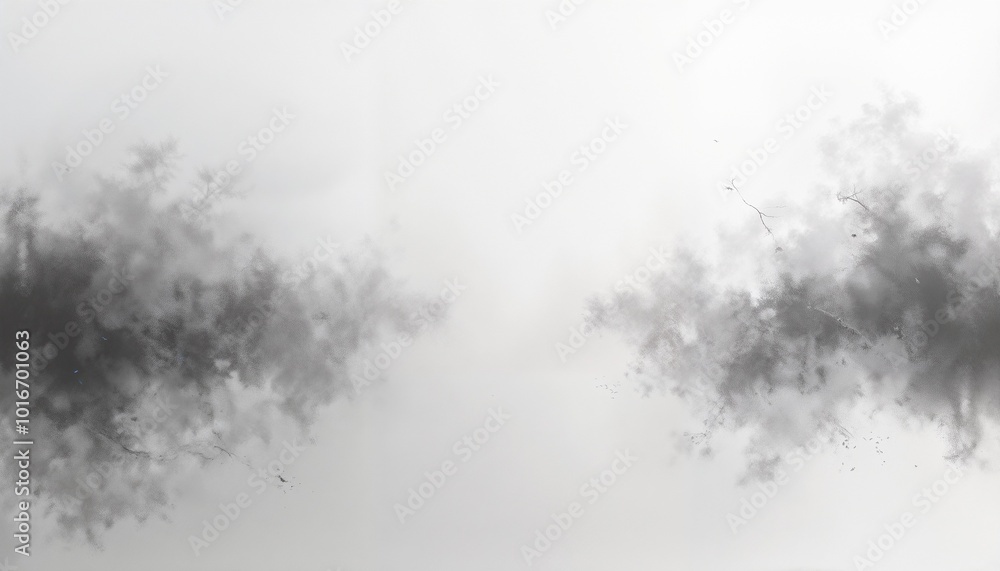 Poster abstract monochrome misty texture with soft shapes for artistic backgrounds and designs.