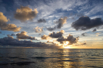 Obraz premium Meerblick Sonnenuntergang 