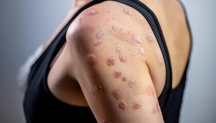 Close Up of Pemphigus Vulgaris Skin Lesions