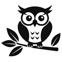 owl sitting on branch