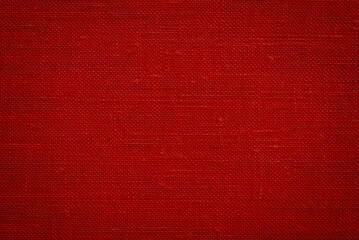 Red linen cotton texture as background