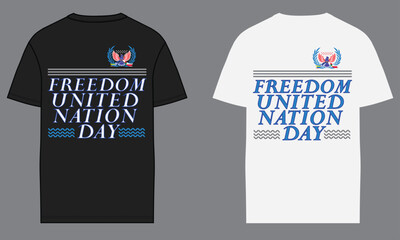 creat a my won concept T-shirt design for upcoming 24 october united nation day special