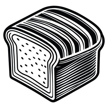 recommend clip art: Bread vector silhouette.