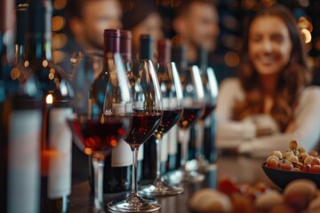 Wine connoisseurs attending sommelier classes, wine, education