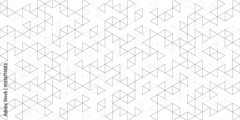 Poster Abstract vector background with a seamless geometric pattern of simple triangle shapes. Stylish vector texture
