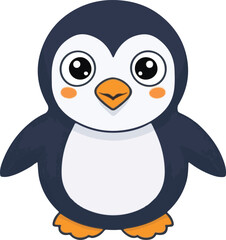 penguin vector, icon vector illustration, penguin silhouette of a penguin isolated on a white background