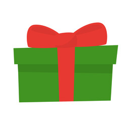 Gift Box Christmas Vector Icon Element, Aesthetic Christmas Doodle Icon