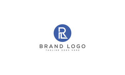 Fototapeta premium letter RL logo design vector template design for brand.