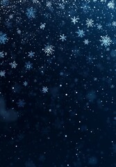 Obraz premium For your own creations, here is a blue winter background with snowflakes