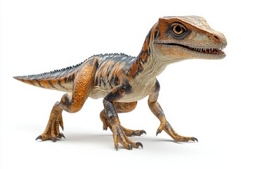 Fototapeta premium prehistoric velociraptor, agile and fierce