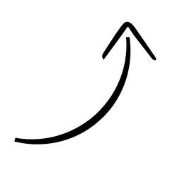 Upward curved arrow