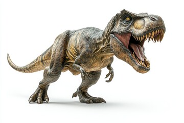 Fototapeta premium A towering tyrannosaurus rex roaring 