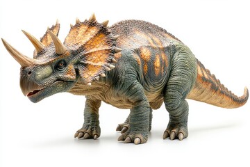 triceratops with its three horns and massive frill