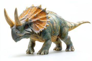 triceratops with its three horns and massive frill