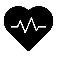 Heart rate icon.