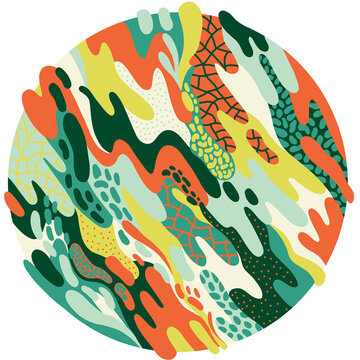 Fototapeta Abstract Circle Green Color Wallpaper