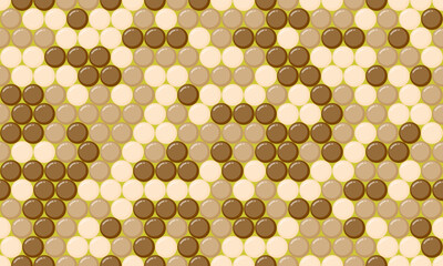 Seamless spotted pattern with abstract round shapes. Ideal for textile fabrics, wallpapers, or poster backgrounds with a creative geometric style.