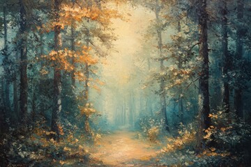 Fototapeta premium Abstract oil painting illustration background created with Generative AI