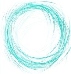 This is a neon swirl circle with a light blue and turquoise spiral, and a HUD element. It is isolated on a transparent background so it can be overlaid, montaged, or collaged. Technology, business
